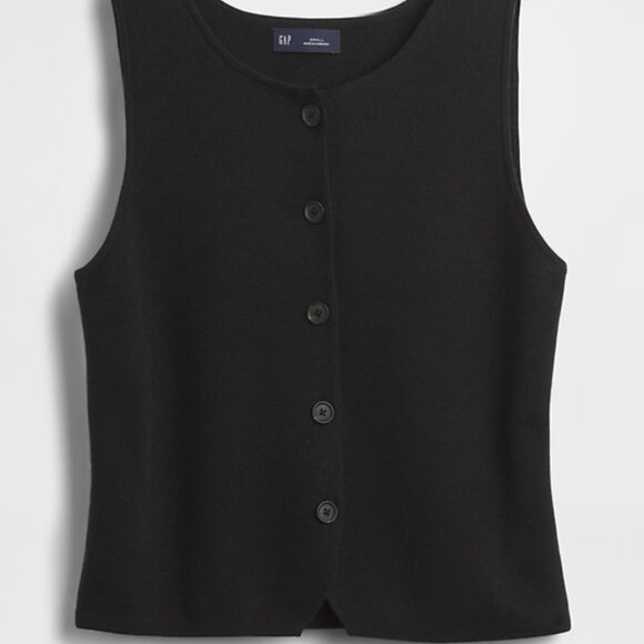 Gap Cashsoft Lightweight tailored Sweater Vest Size M NWT - Picture 2 of 6